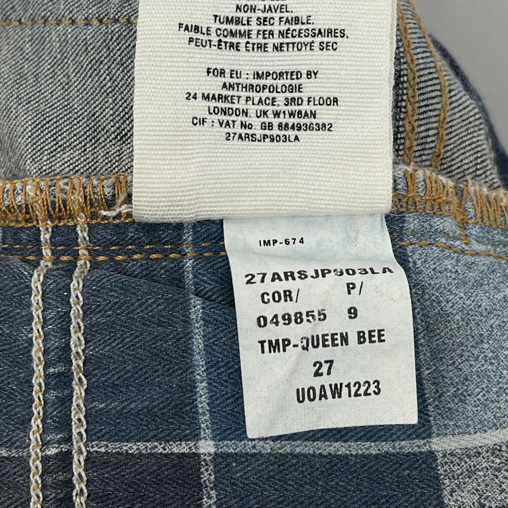 Anthropolgie Pilcro And The Letterpress Size 27 Serif Queen Bee Skinny Jeans - Picture 11 of 11